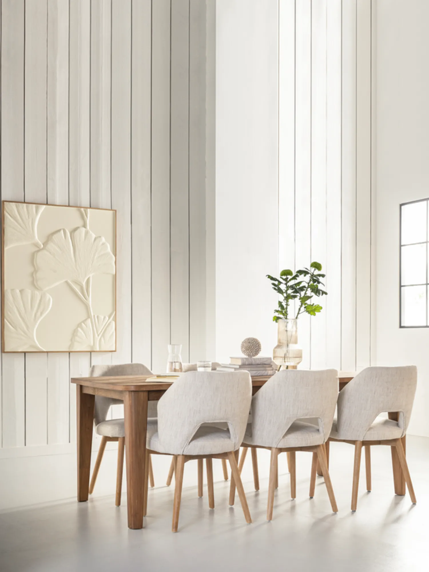 Eetkamerstoelen Zonder Armleuning-MUST Living Blossom Eetkamerstoel Naturel