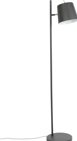 Industriële Vloerlampen|Vloerlampen-Zuiver Bluckle Head Vloerlamp Black