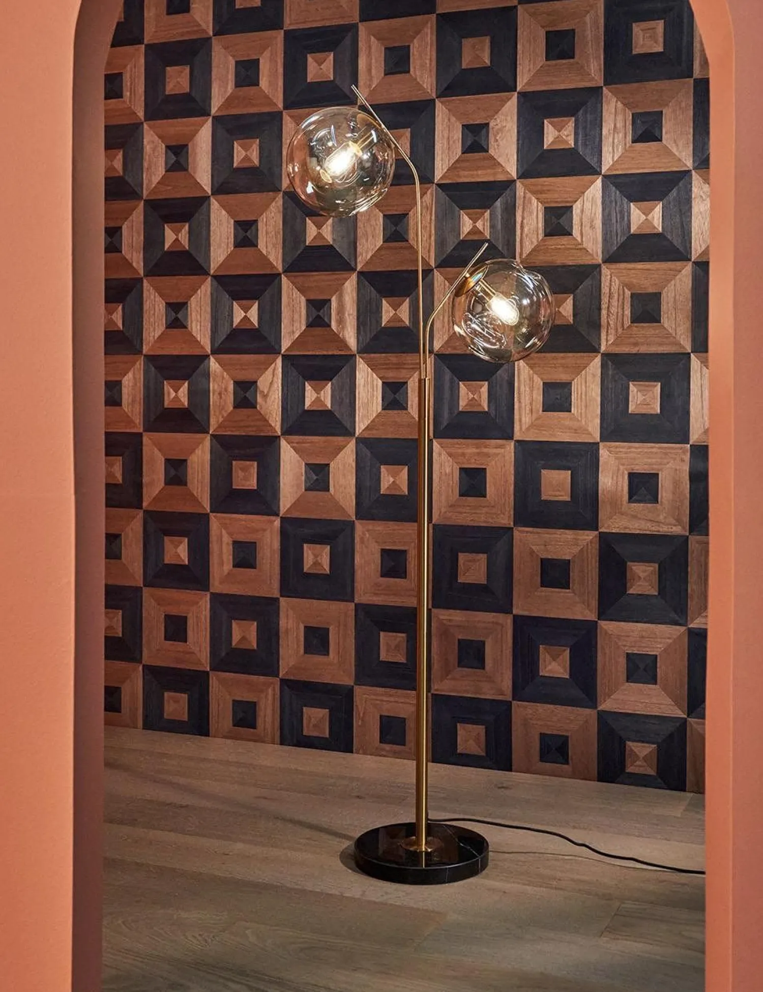 Vloerlampen|Vloerlampen-COCO maison Bo Vloerlamp Goud