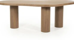 Organische Eettafels-Eleonora Bobbie Eettafel Lichtbruin