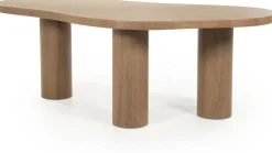 Organische Eettafels-Eleonora Bobbie Eettafel Lichtbruin