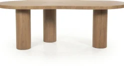 Organische Eettafels-Eleonora Bobbie Eettafel Lichtbruin