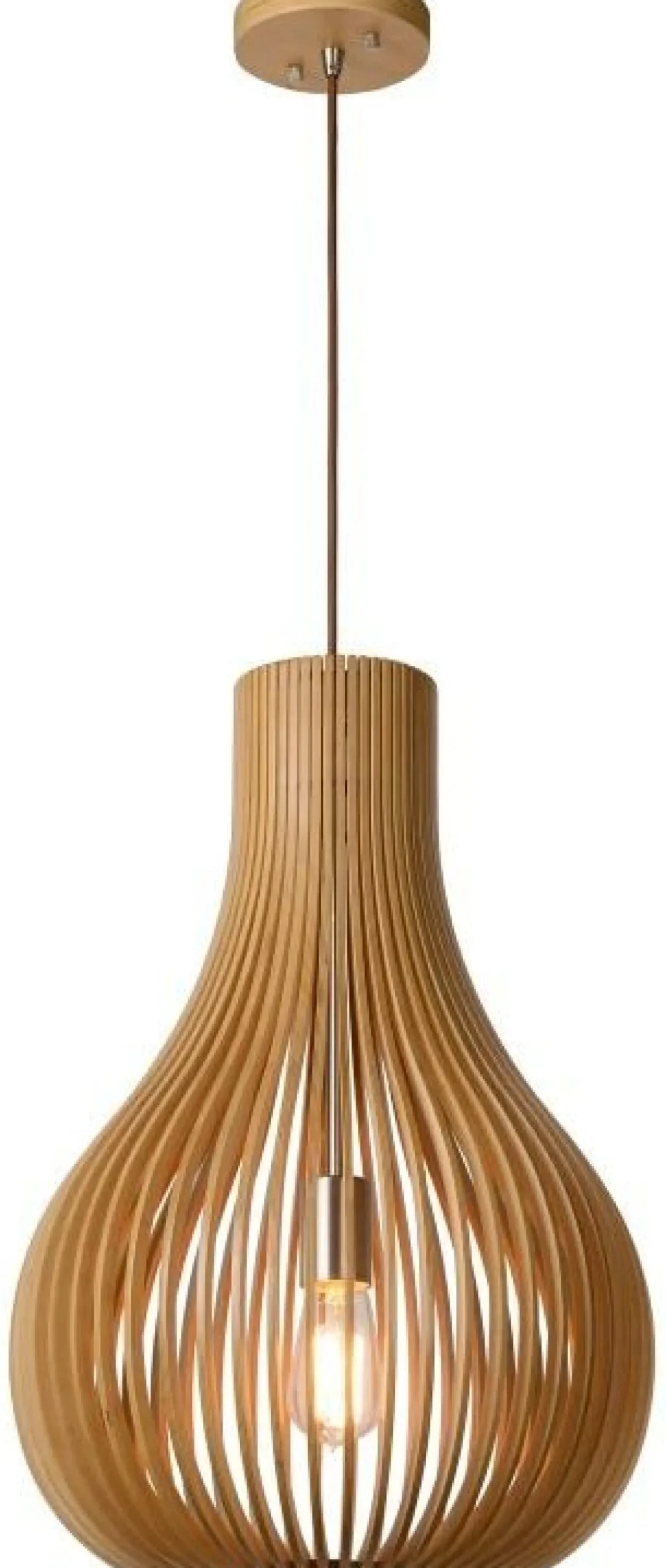 Hanglampen|Hanglampen-Lucide Bodo Hanglamp Naturel