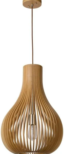 Hanglampen|Hanglampen-Lucide Bodo Hanglamp Naturel