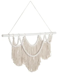 Wanddecoraties-MUST Living Boho Chic Wanddecoratie White