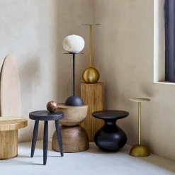 Ronde Bijzettafels-Urban Nature Culture Bol Small Bijzettafel Goud