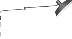 Industriële Wandlampen|Wandlampen-Trendhopper Bolder Wandlamp Zwart
