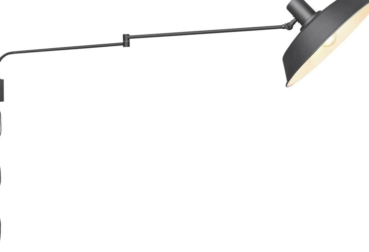 Industriële Wandlampen|Wandlampen-Trendhopper Bolder Wandlamp Zwart