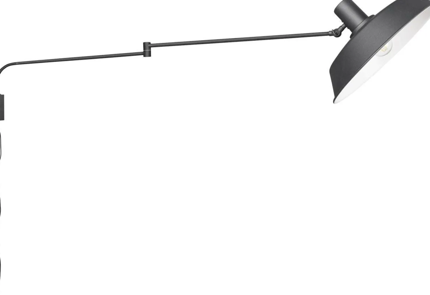 Industriële Wandlampen|Wandlampen-Trendhopper Bolder Wandlamp Zwart