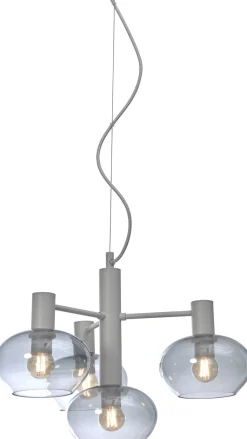 Moderne Hanglampen|Moderne Hanglampen-It's about RoMi Bologna 4-lichts Hanglamp Light Grey