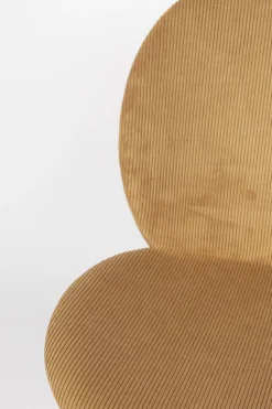 Kuipstoelen|Eetkamerstoelen Zonder Armleuning-Zuiver Bonnet (set van 2) Eetkamerstoel Ochre