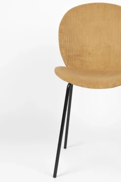 Kuipstoelen|Eetkamerstoelen Zonder Armleuning-Zuiver Bonnet (set van 2) Eetkamerstoel Ochre