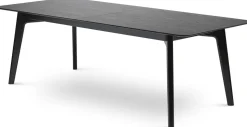 Houten Eettafels|Uitschuifbare Eettafels-Stressless Bordeaux Eettafel Zwart