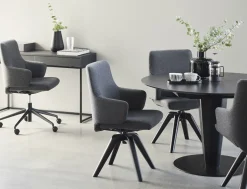Houten Eettafels|Uitschuifbare Eettafels-Stressless Bordeaux Eettafel Zwart