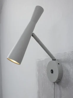 Industriële Wandlampen|Wandlampen-It's about RoMi Bordeaux Wandlamp Light Grey