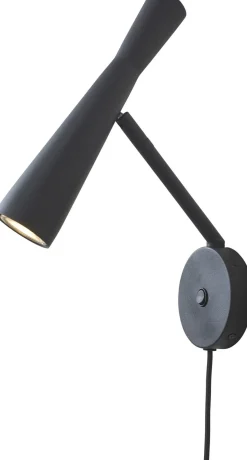 Industriële Wandlampen|Wandlampen-It's about RoMi Bordeaux Wandlamp Black