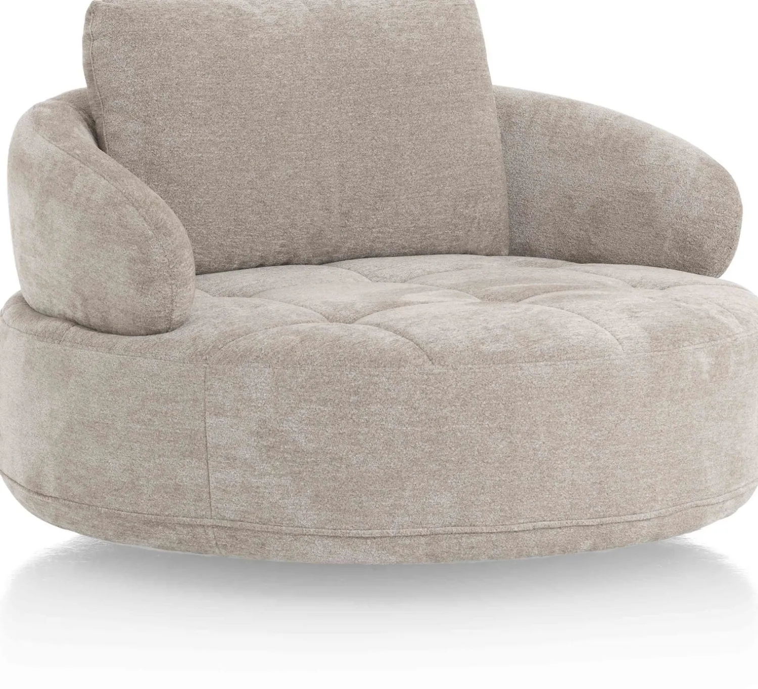 Ronde Fauteuils-Henders en Hazel Borgia Draaifauteuil Champagne