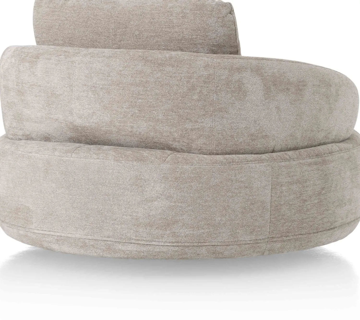 Ronde Fauteuils-Henders en Hazel Borgia Draaifauteuil Champagne