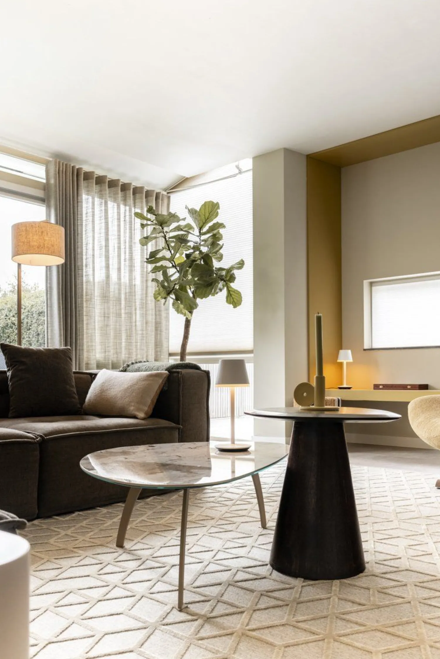 Moderne Vloerlampen|Vloerlampen-It's about RoMi Boston M Vloerlamp Sand, Light Linen