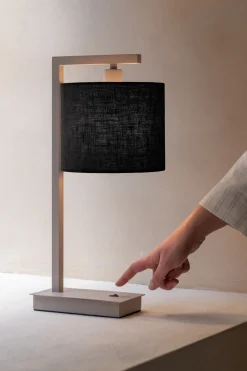 Moderne Tafellampen|Tafellampen-It's about RoMi Boston Tafellamp Sand, Black