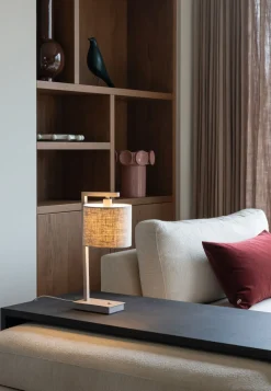 Moderne Tafellampen|Tafellampen-It's about RoMi Boston Tafellamp Sand, Light Linen