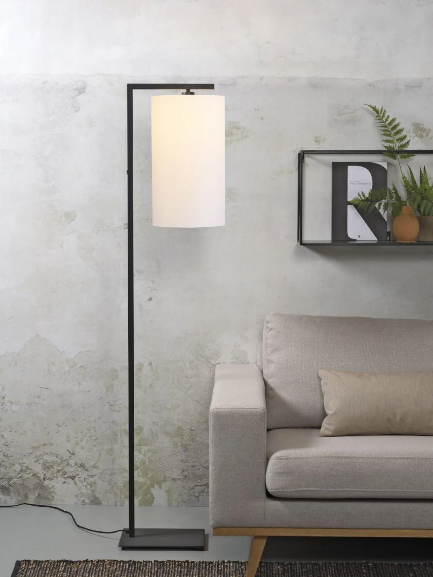 Moderne Vloerlampen|Vloerlampen-It's about RoMi Boston Vloerlamp Wit