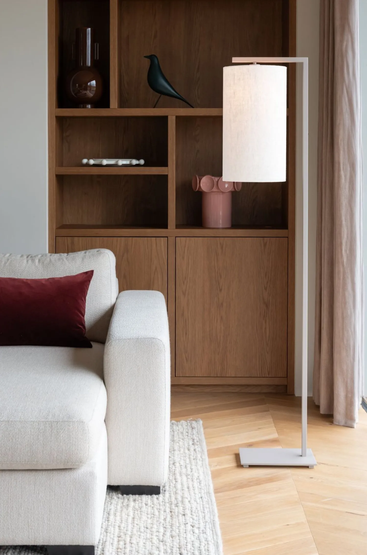 Moderne Vloerlampen|Vloerlampen-It's about RoMi Boston Vloerlamp Sand, White