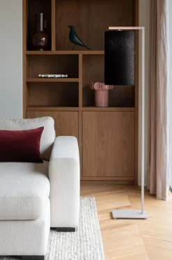 Moderne Vloerlampen|Vloerlampen-It's about RoMi Boston Vloerlamp Sand, Black