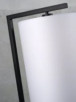 Industriële Vloerlampen|Vloerlampen-It's about RoMi Boston Vloerlamp Donker Linnen