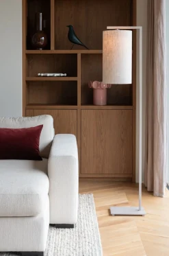 Moderne Vloerlampen|Vloerlampen-It's about RoMi Boston Vloerlamp Sand, Light Linen