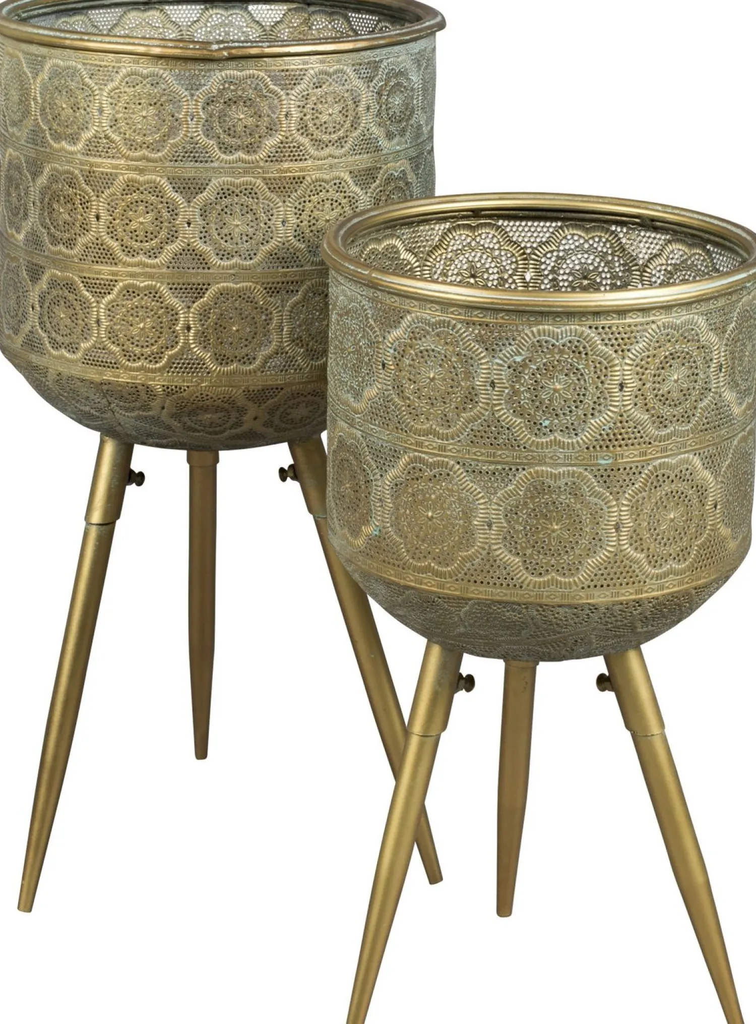 Vazen & Potten-Dutchbone Botanique Planthouder goud