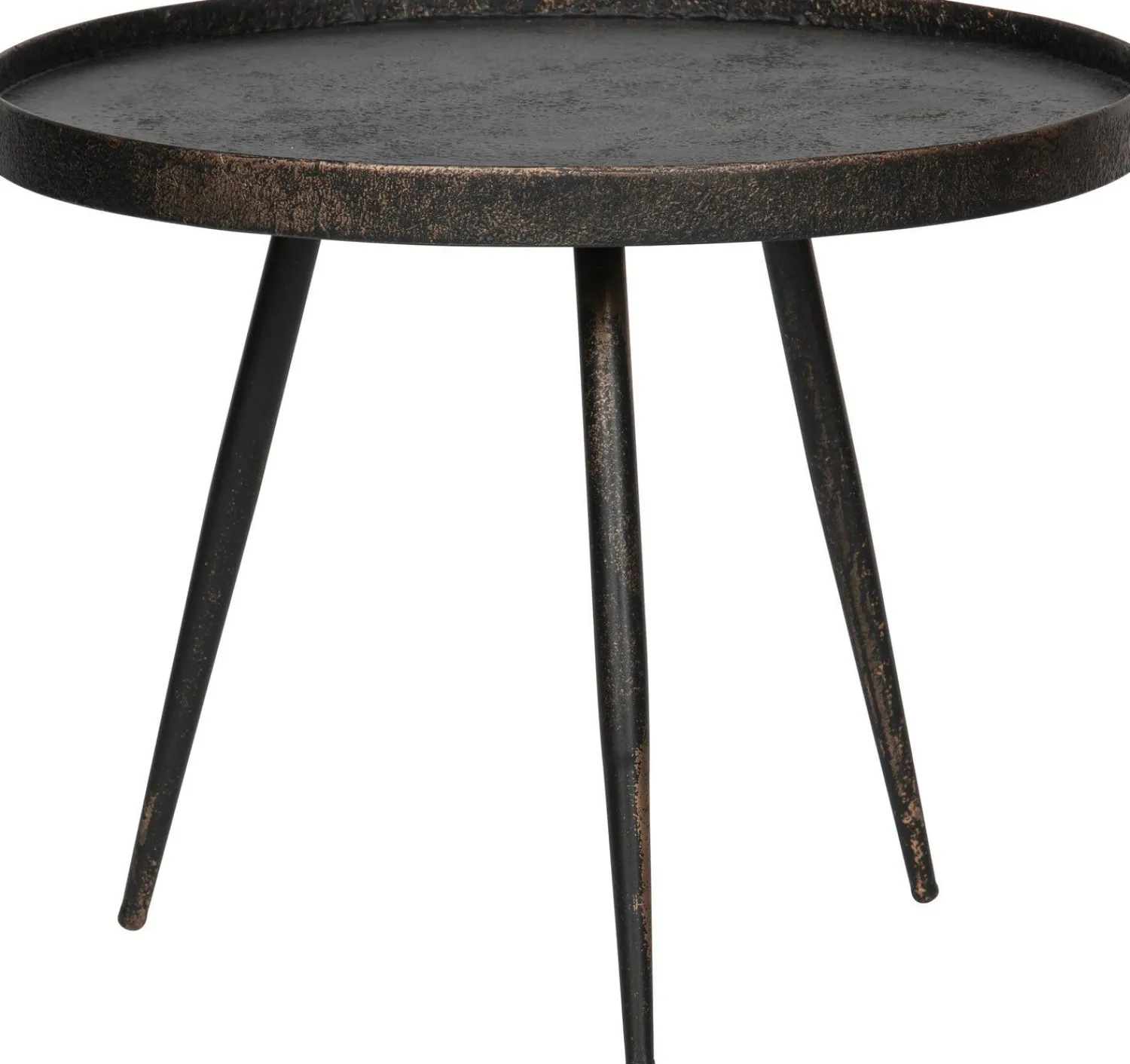 Houten Bijzettafels|Ronde Bijzettafels-WOOOD Bounds Bijzettafel Antique Gold