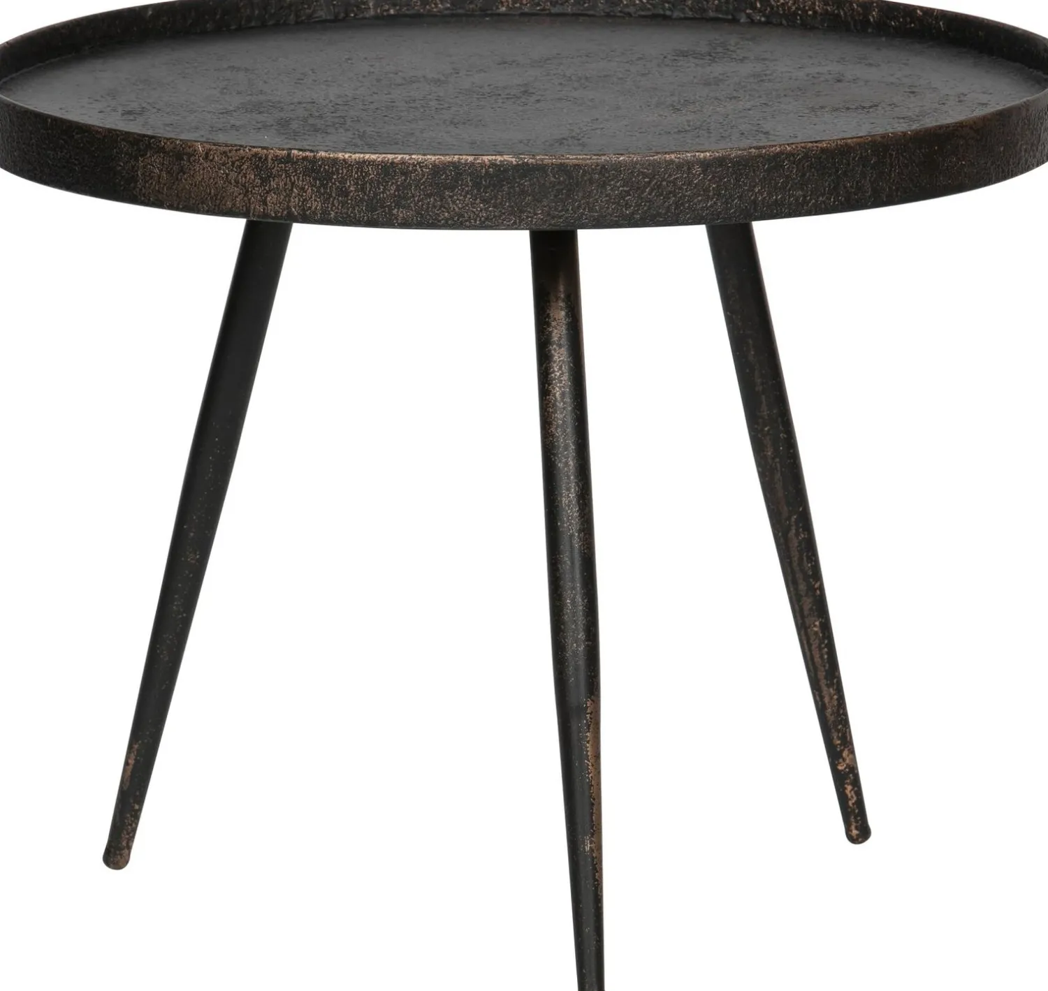 Houten Bijzettafels|Ronde Bijzettafels-WOOOD Bounds Bijzettafel Antique Gold