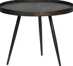 Houten Bijzettafels|Ronde Bijzettafels-WOOOD Bounds Bijzettafel Antique Gold
