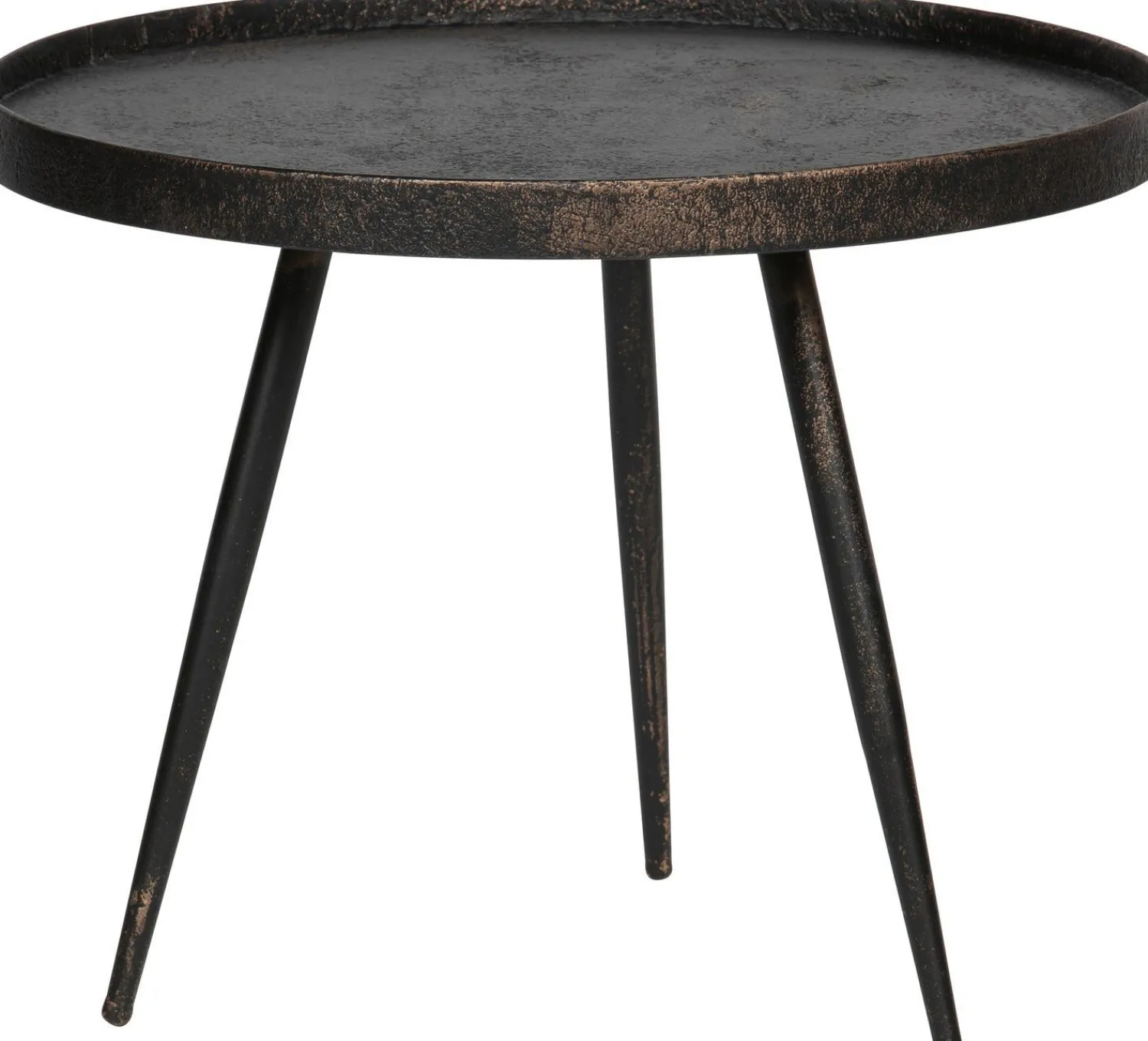 Houten Bijzettafels|Ronde Bijzettafels-WOOOD Bounds Bijzettafel Antique Gold