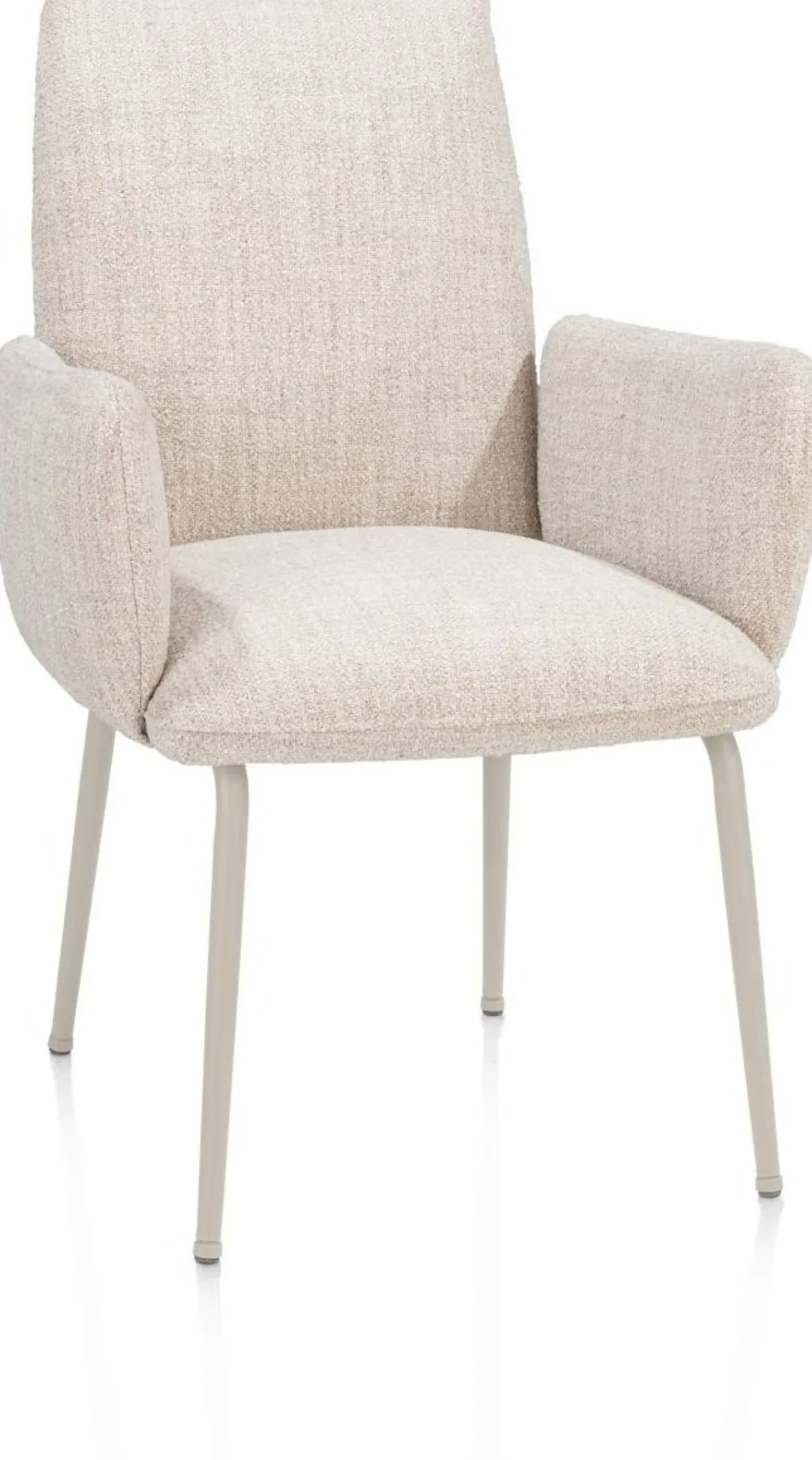 Eetkamerstoelen Met Armleuning-Henders en Hazel Bovina Armstoel Creme