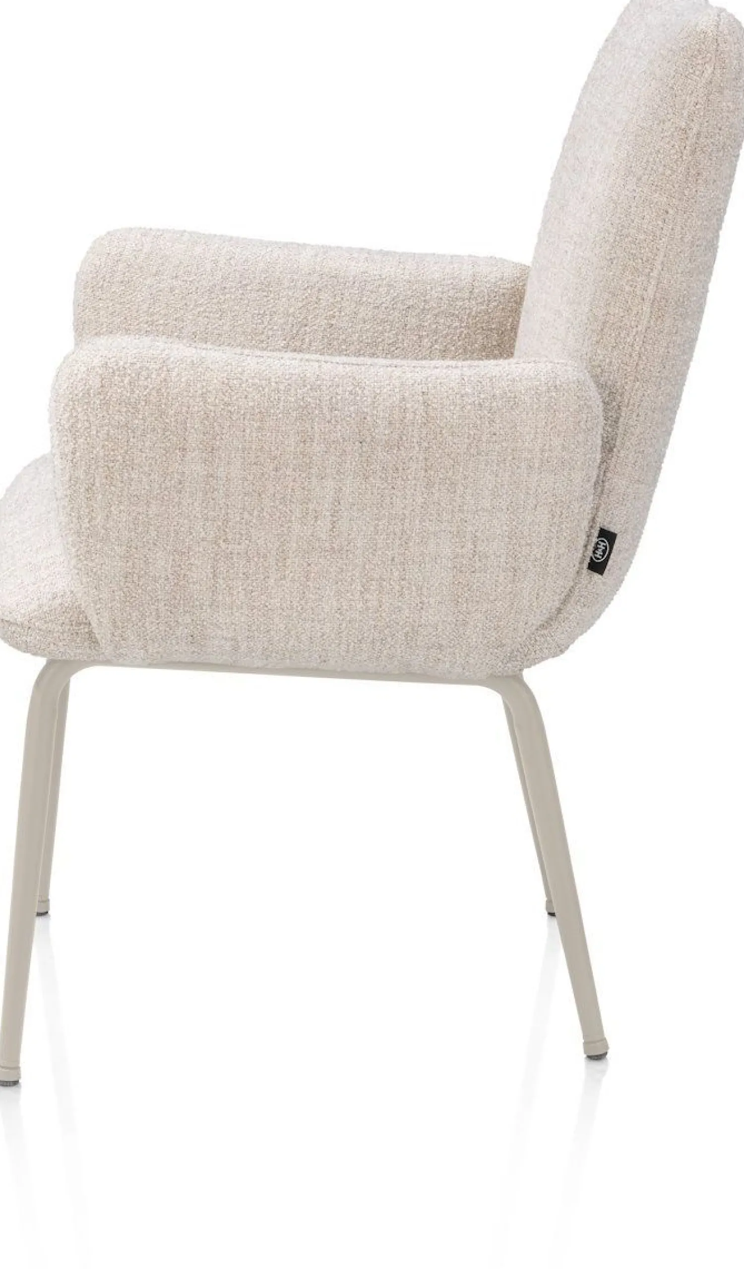 Eetkamerstoelen Met Armleuning-Henders en Hazel Bovina Armstoel Creme