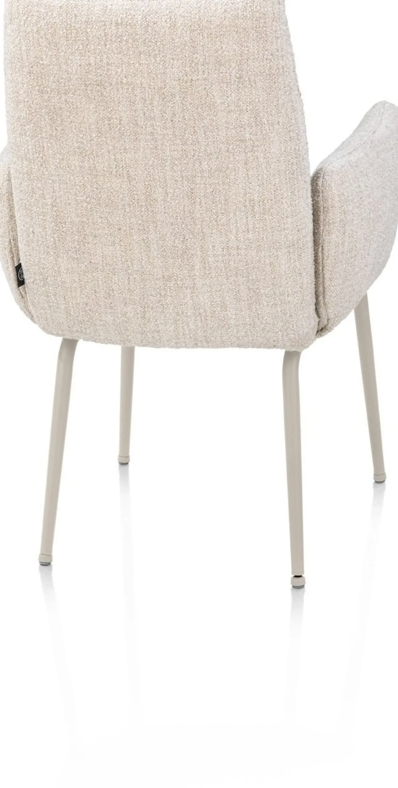Eetkamerstoelen Met Armleuning-Henders en Hazel Bovina Armstoel Creme