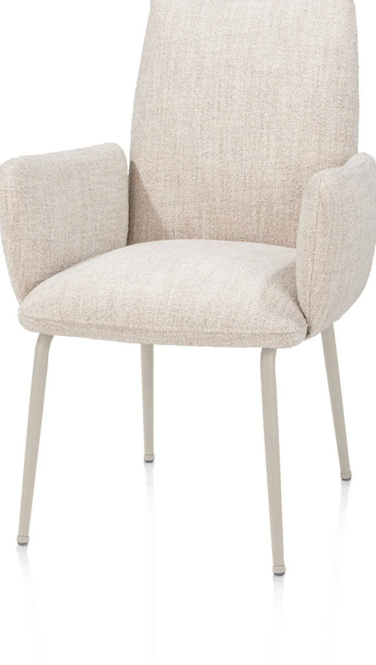 Eetkamerstoelen Met Armleuning-Henders en Hazel Bovina Armstoel Creme