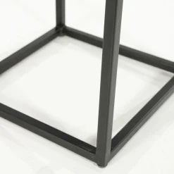 Industriële Bijzettafels|Marmeren Bijzettafels-Eleonora Bradley Bijzettafel Bruin