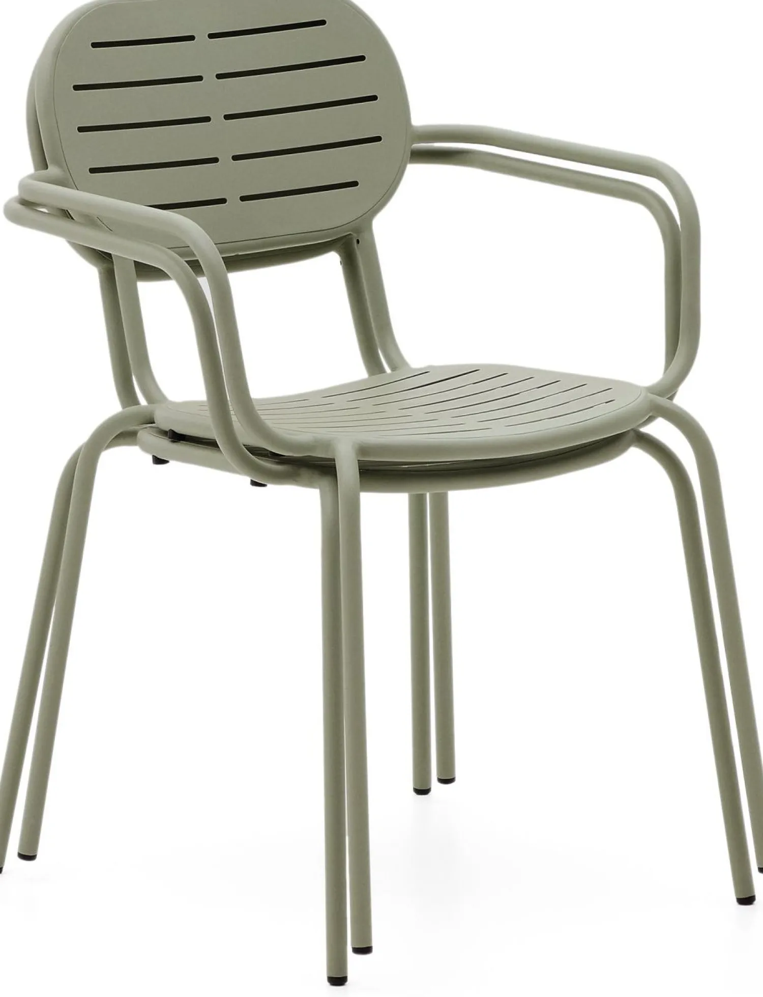 Tuinstoelen-Kave Home Brai Tuin Armstoel Turquoise