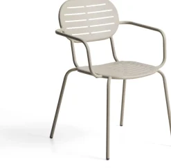 Tuinstoelen-Kave Home Brai Tuin Armstoel Taupe