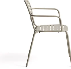 Tuinstoelen-Kave Home Brai Tuin Armstoel Taupe