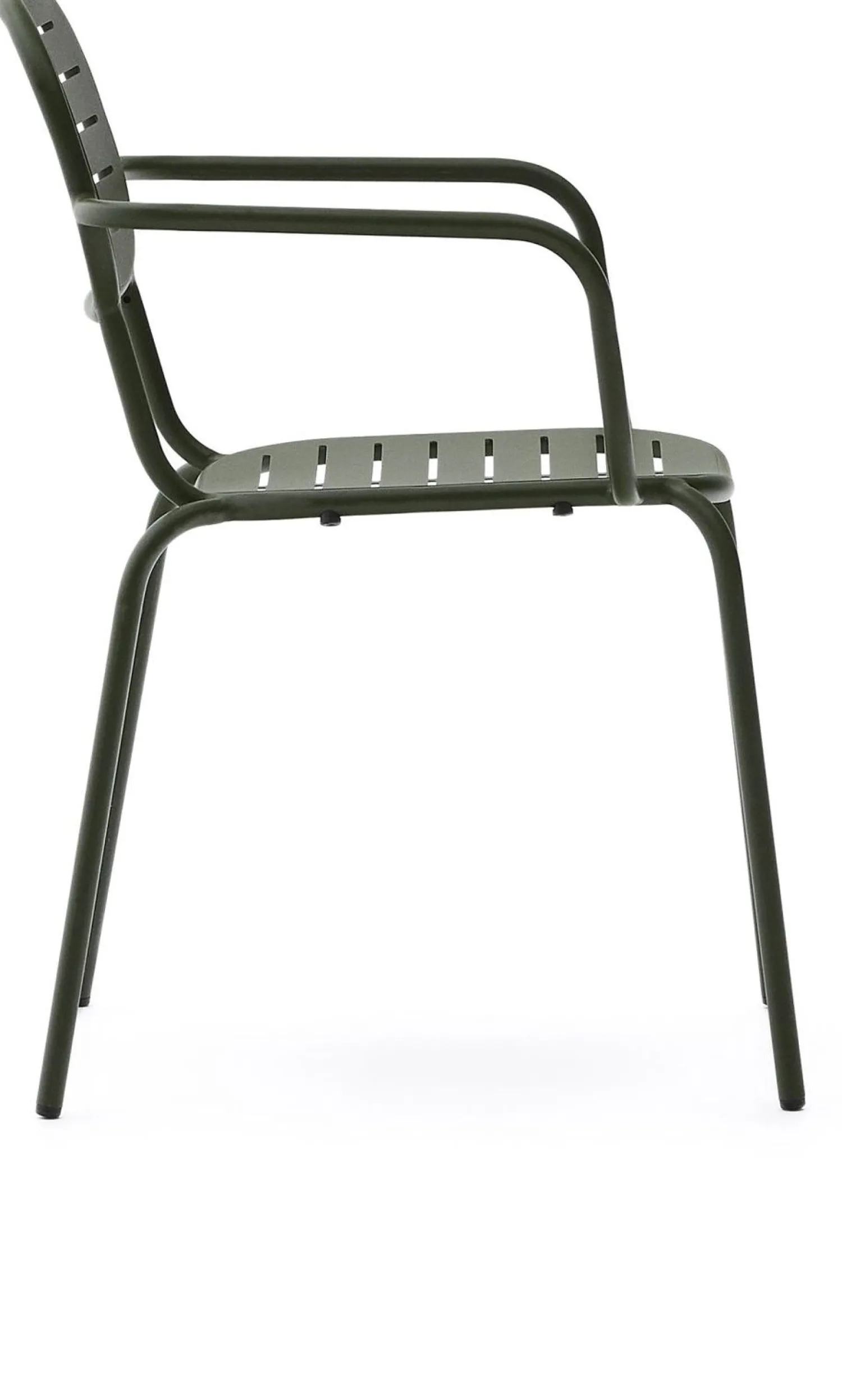 Tuinstoelen-Kave Home Brai Tuin Armstoel Donkergroen