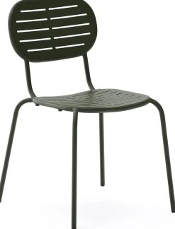 Tuinstoelen-Kave Home Brai Tuinstoel Donkergroen