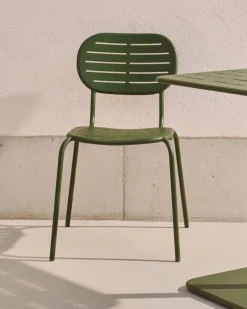 Tuinstoelen-Kave Home Brai Tuinstoel Donkergroen