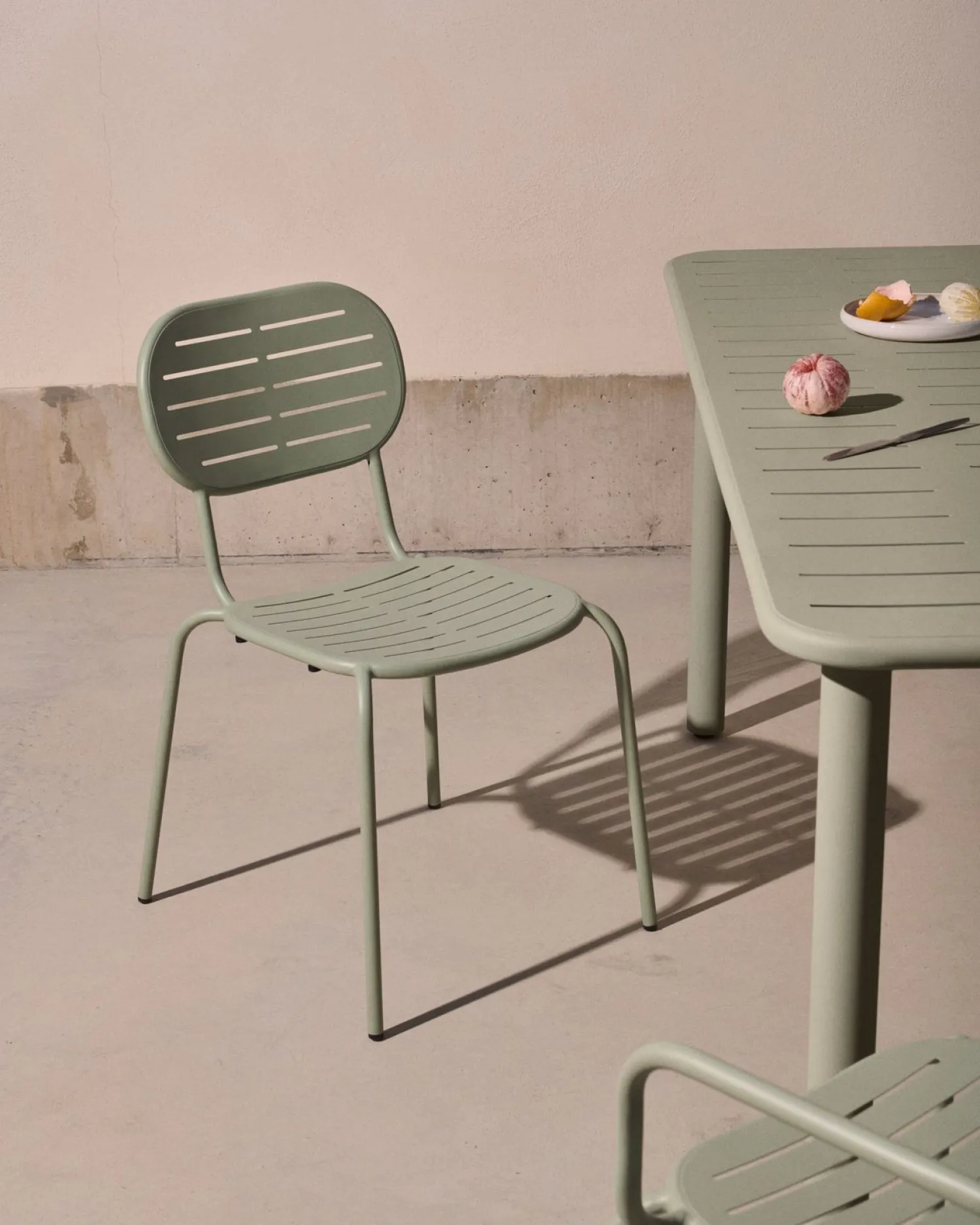 Tuinstoelen-Kave Home Brai Tuinstoel Turquoise