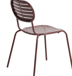 Tuinstoelen-Kave Home Brai Tuinstoel Donkerrood
