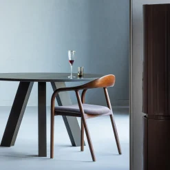 Eetkamerstoelen Met Armleuning-WOOOD Bran Eetkamerstoel Bruin