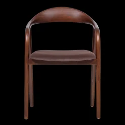 Eetkamerstoelen Met Armleuning-WOOOD Bran Eetkamerstoel Bruin